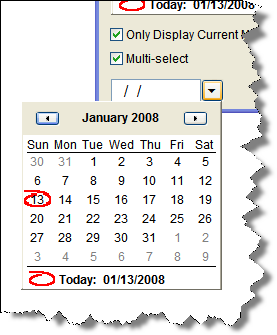 DropdownCalendar